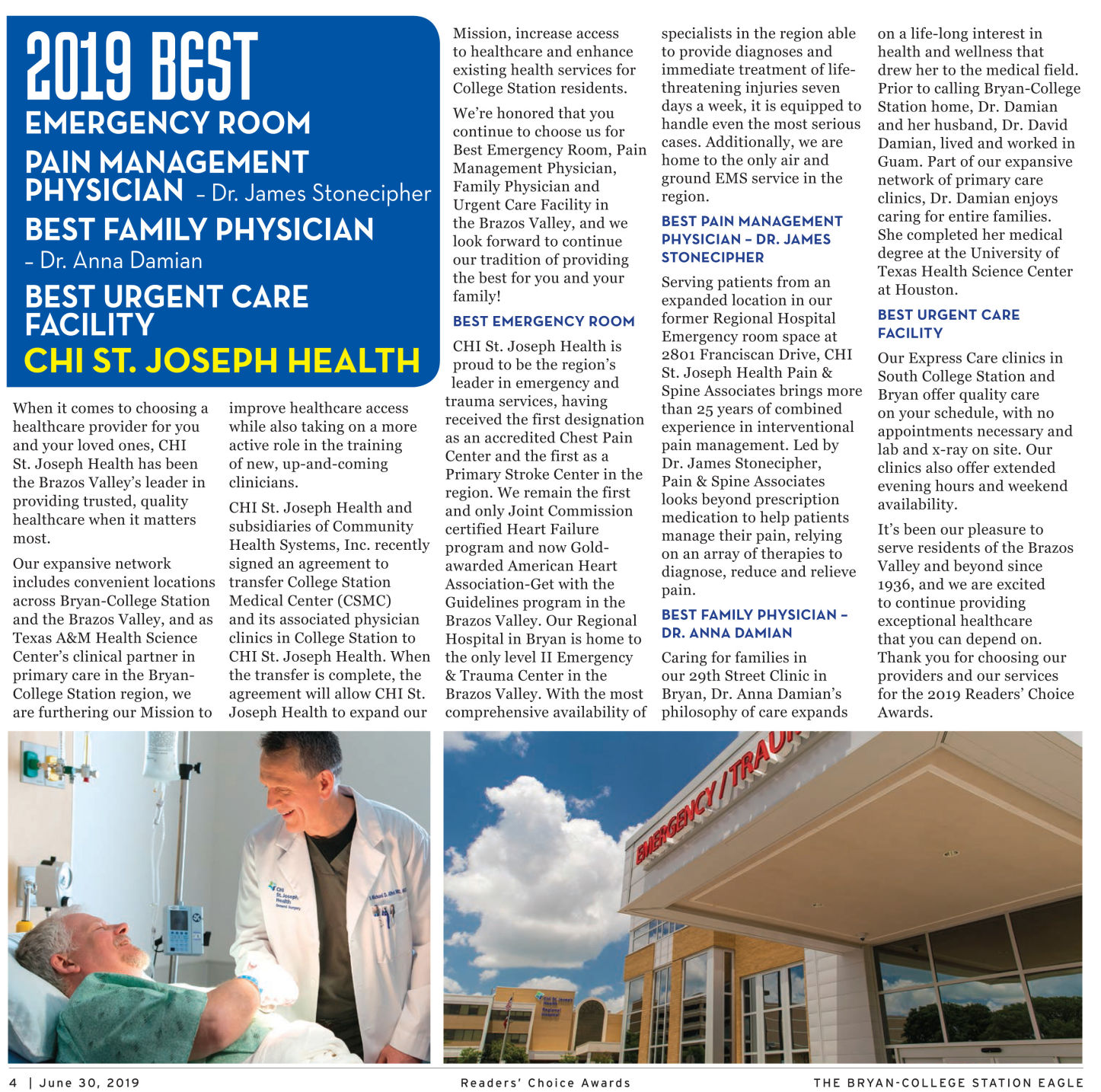 The Eagle Readers' Choice Award 2019